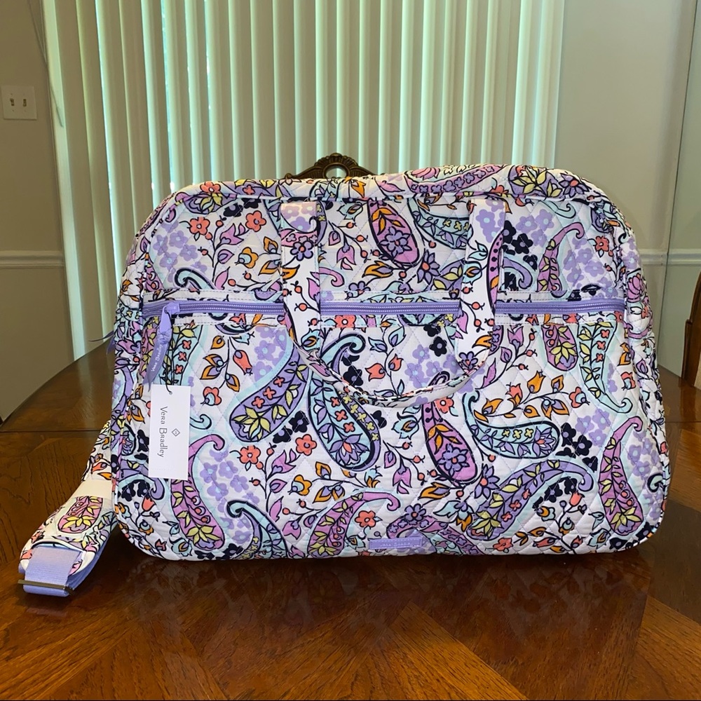 NWT Vera Bradley Grand Traveler Bag Maddalena Paisley Soft